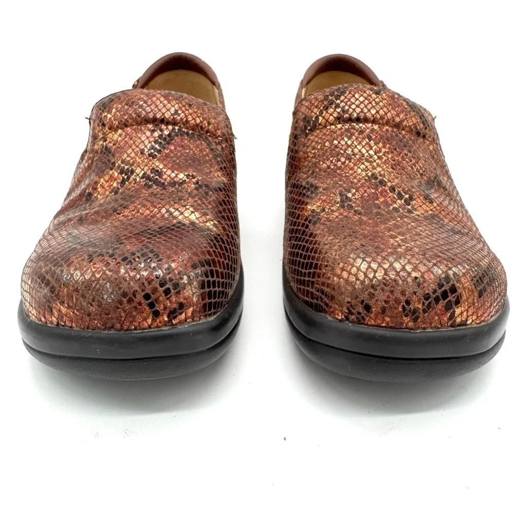 Alegria clogs Keli PRO Riches bronze copper snake size 9